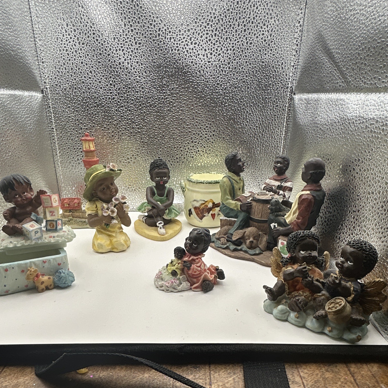 Family Dollar Painted Resin Kids Figurine Lot, Children People, 10+ Multicolor
