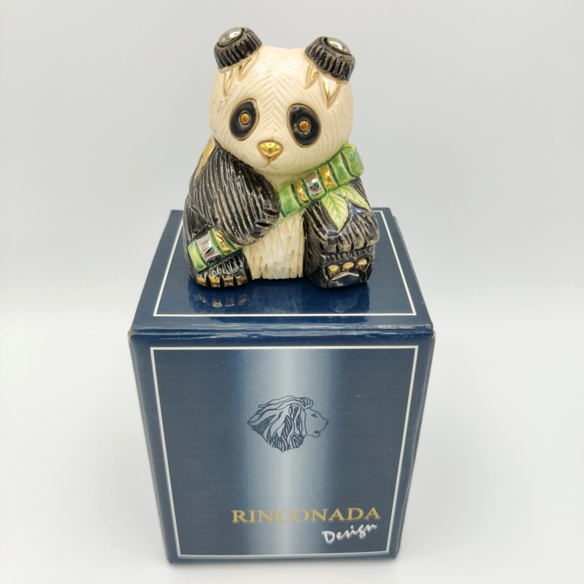 Artesania Rinconada Panda Bear Rinca Babies Collection Platinum And Gold 1713