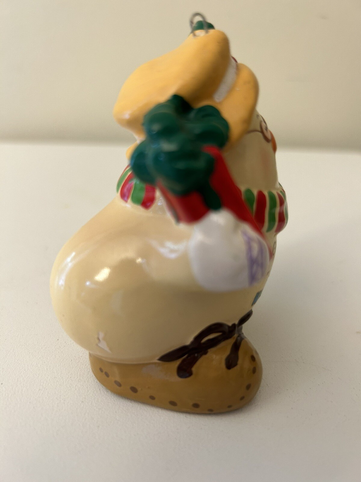 HUMAN BEANS “Grandpas are Jolly”Christmas Ornament Ceramic Figurine Enesco