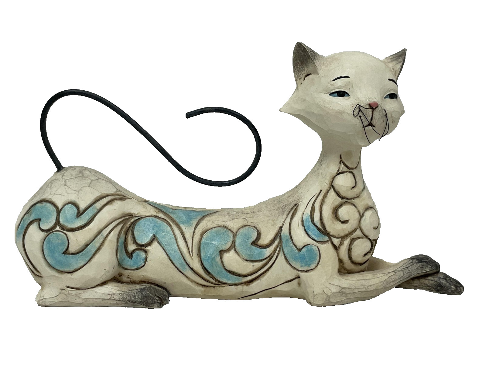 Jim Shore Heartwood Creek Maya Siamese Cat Figurine 4037659 Enesco 2013 Lying