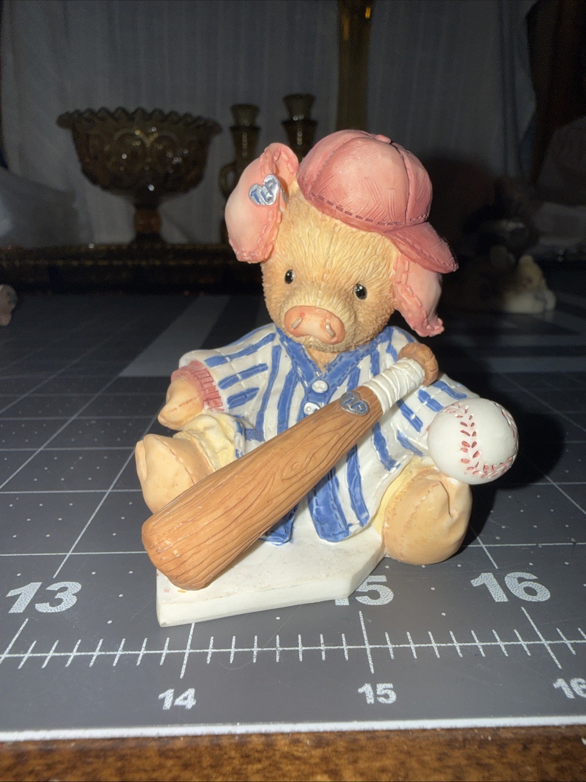 ENESCO THIS LITTLE PIGGY – Cried Whee Whee Whee! 1994 Baseball Outfit Registered