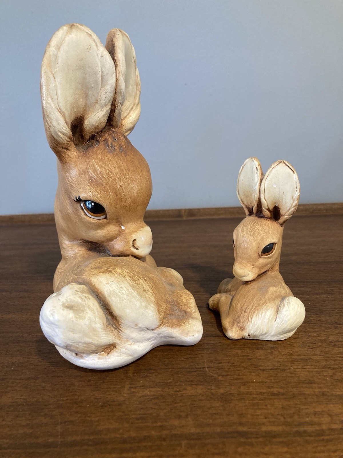Vintage FAWN Mom & Bambi Deer Baby MOORCRAFT Tinkerware England Figurine