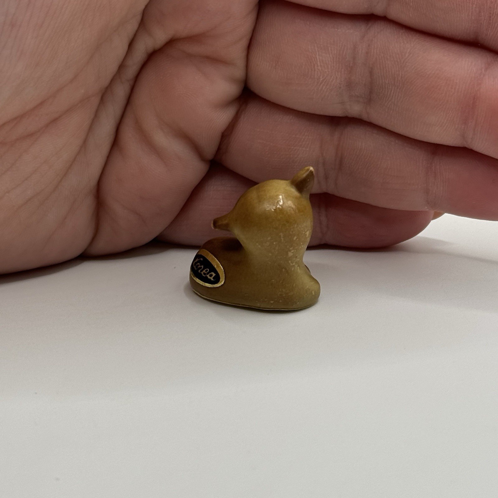 Vintage Josef Originals Baby Cow Calf Animal Figurine Trinket Miniature