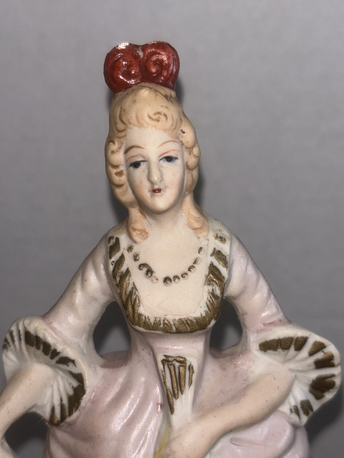 Ucagco China Made in Occupied Japan 8-inch Ceramic Colonial Woman Figure