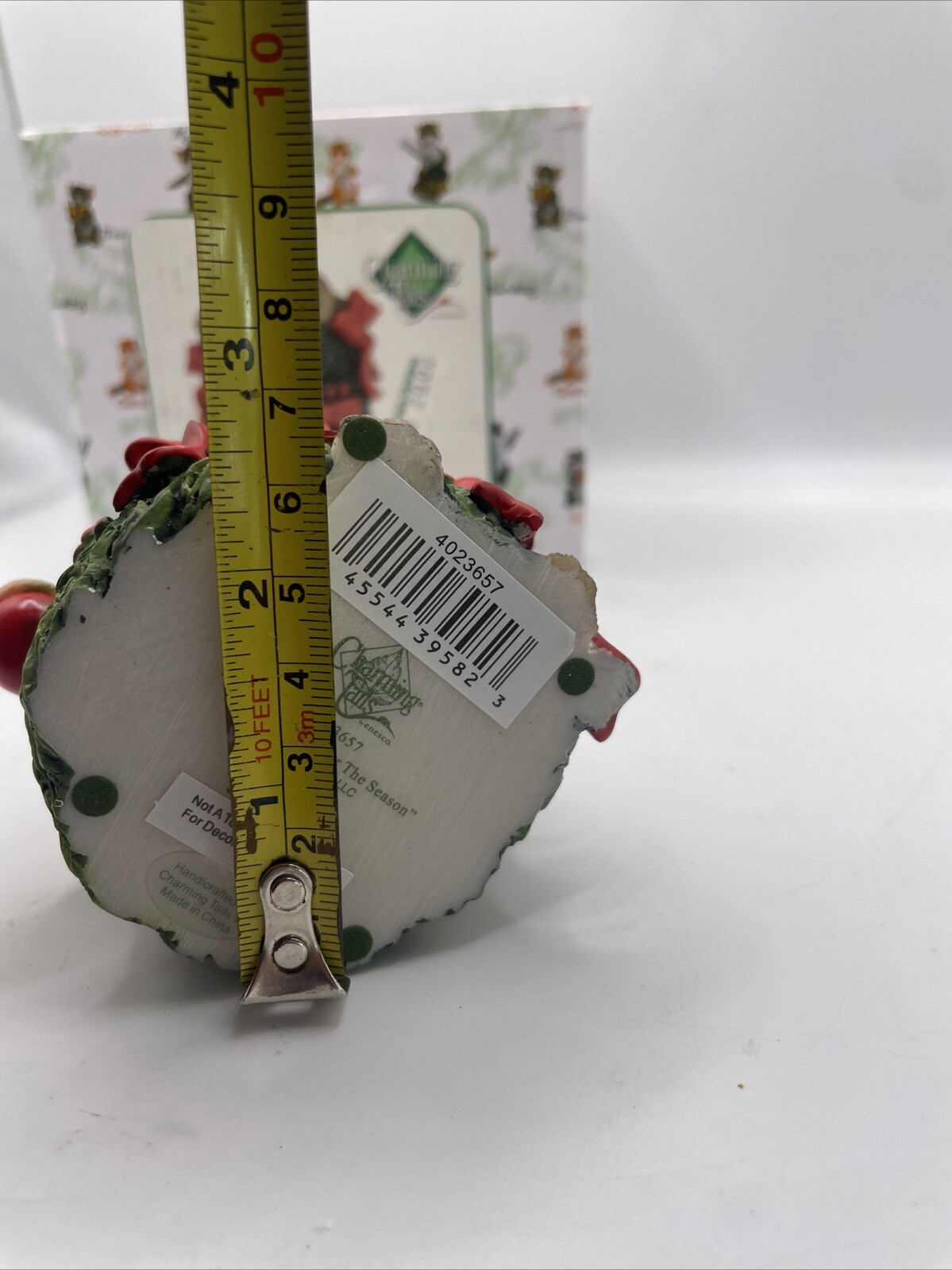 Charming Tails ‘THE WREATH-IN FOR THE SEASON” CHRISTMAS MOUSE New In Packaging!