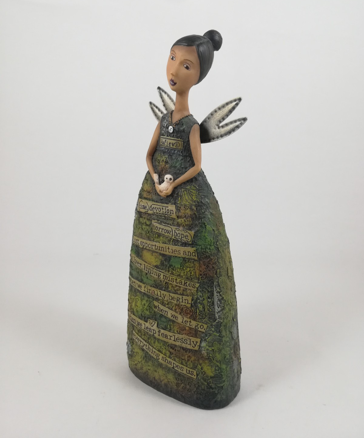 Kelly Rae Roberts Angel Believe Figurine Figurine Latina Hispanic 2010 9.5 In