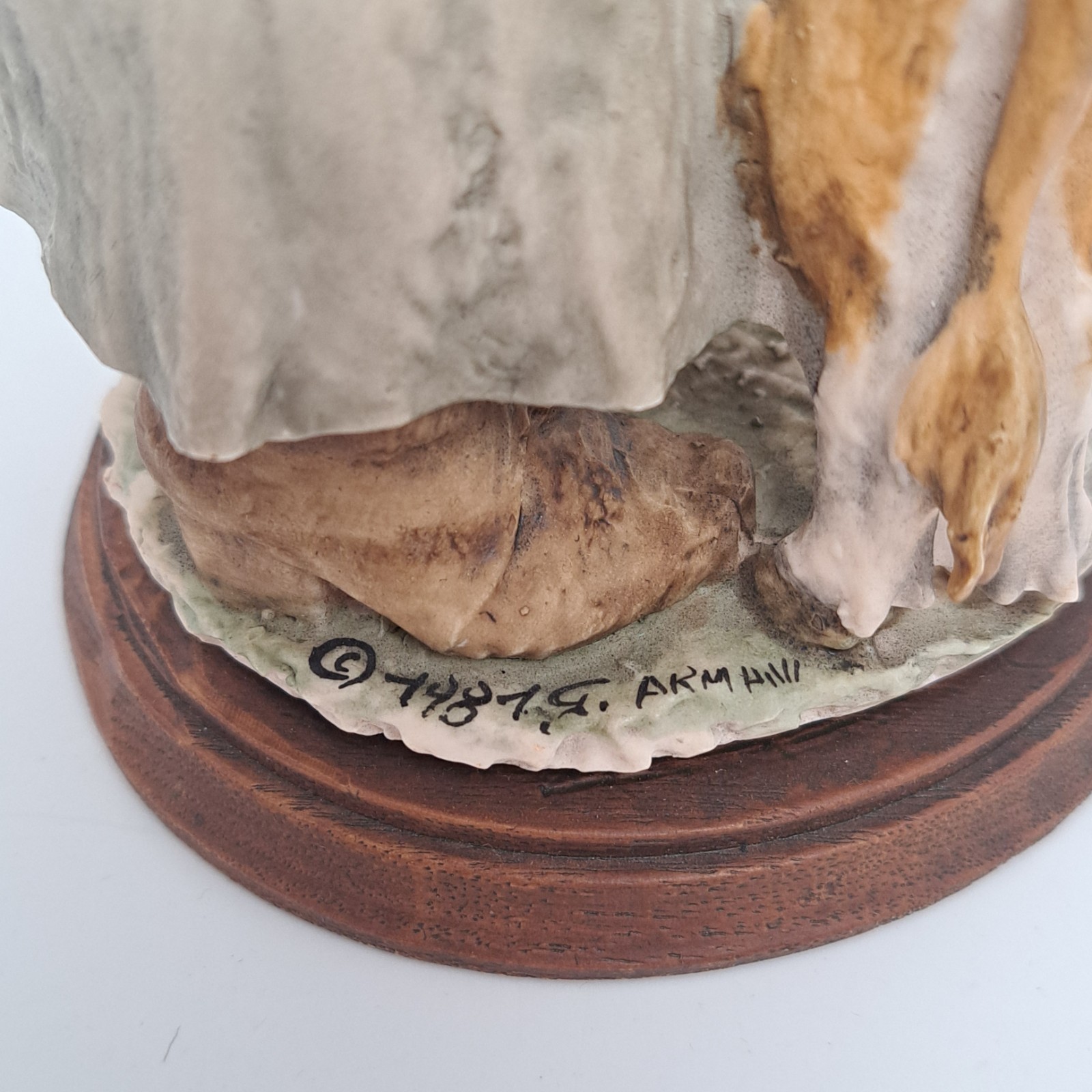 Giuseppe Armani Capodimonte Gulliver’s World Cowgirl With Calf Figurine Italy