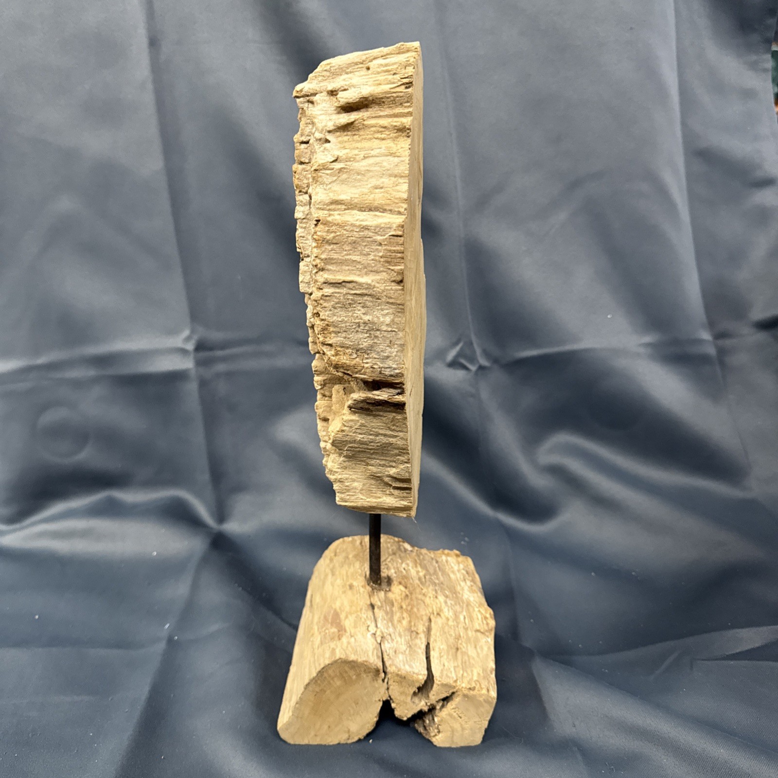 Teak Wood – Abstract / Organic – 16”H – Teak Wood Sculpture on Wood Base
