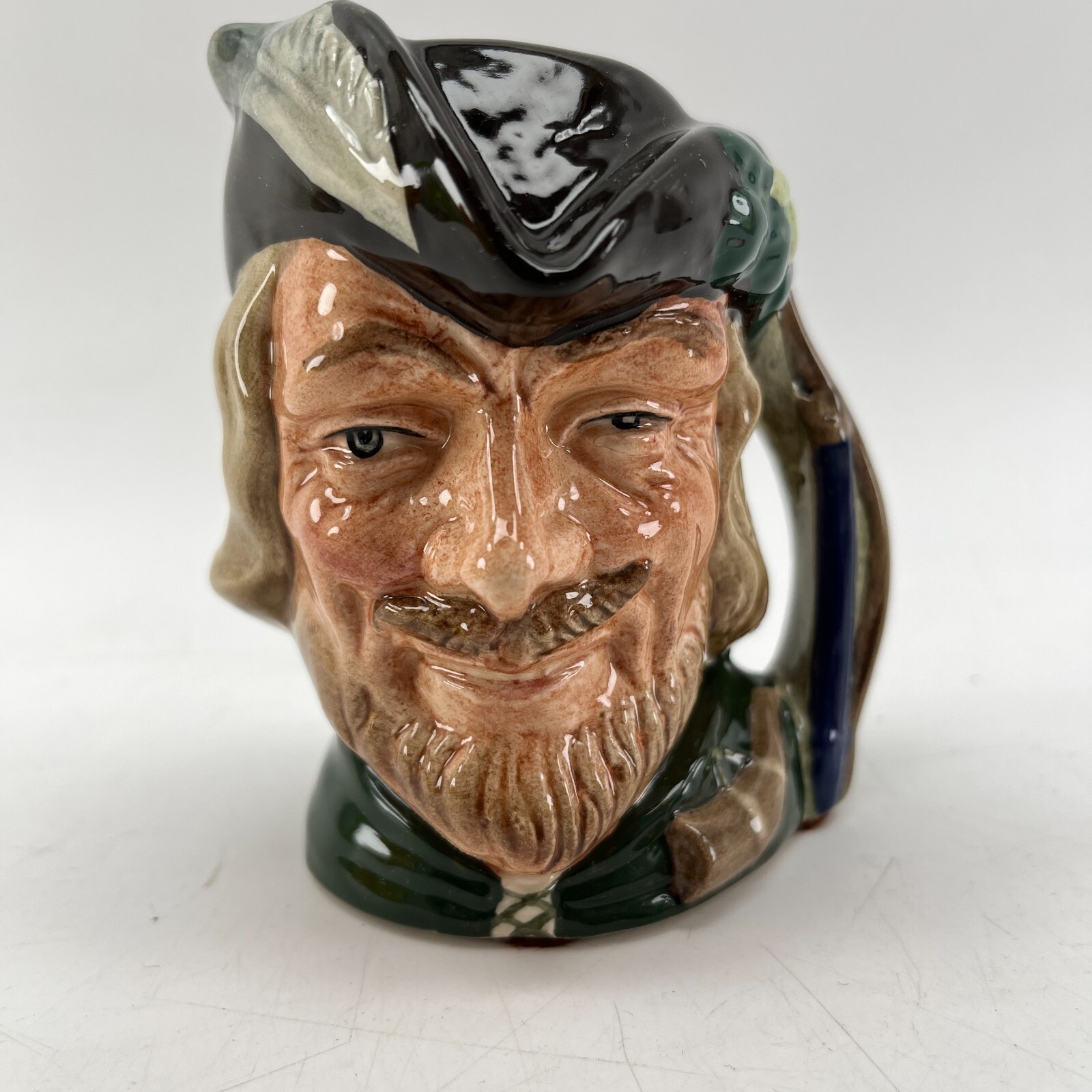 Royal Doulton “Robin Hood” Character Jug D6534 – Small, 4″ (Mint Condition)