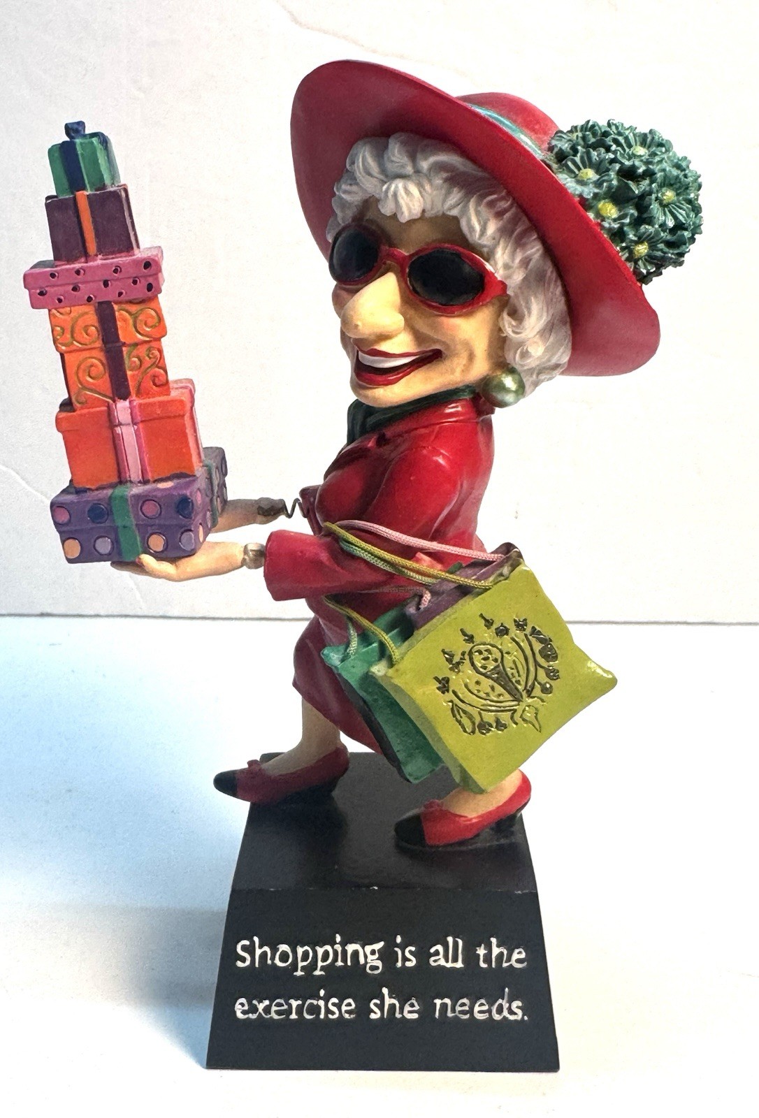 Westland Giftware Biddy’s”Shopping Is All The Exercise She Needs.” # 12836