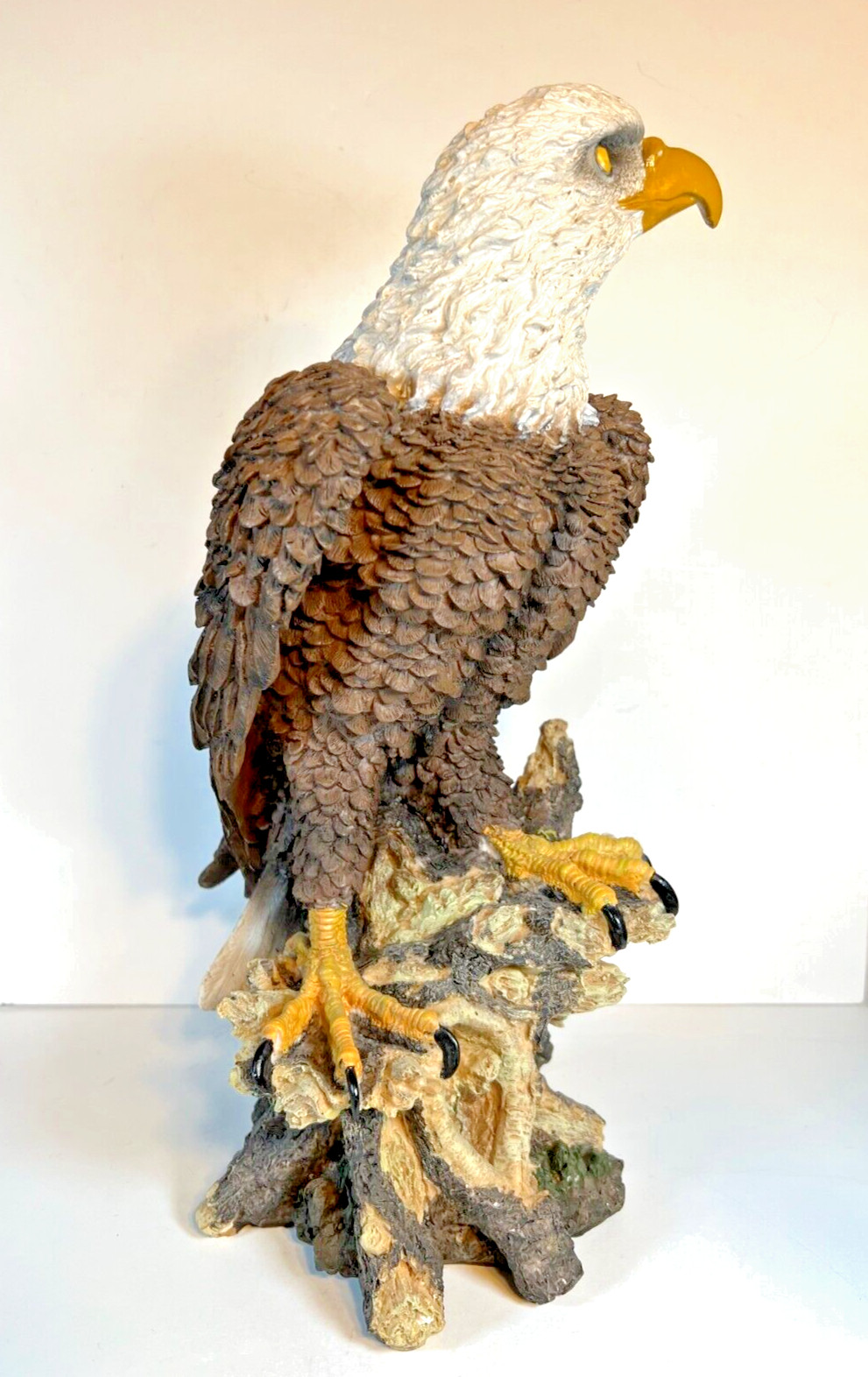 Large American Bald Eagle Composite Sculpture. 16.25″ tall