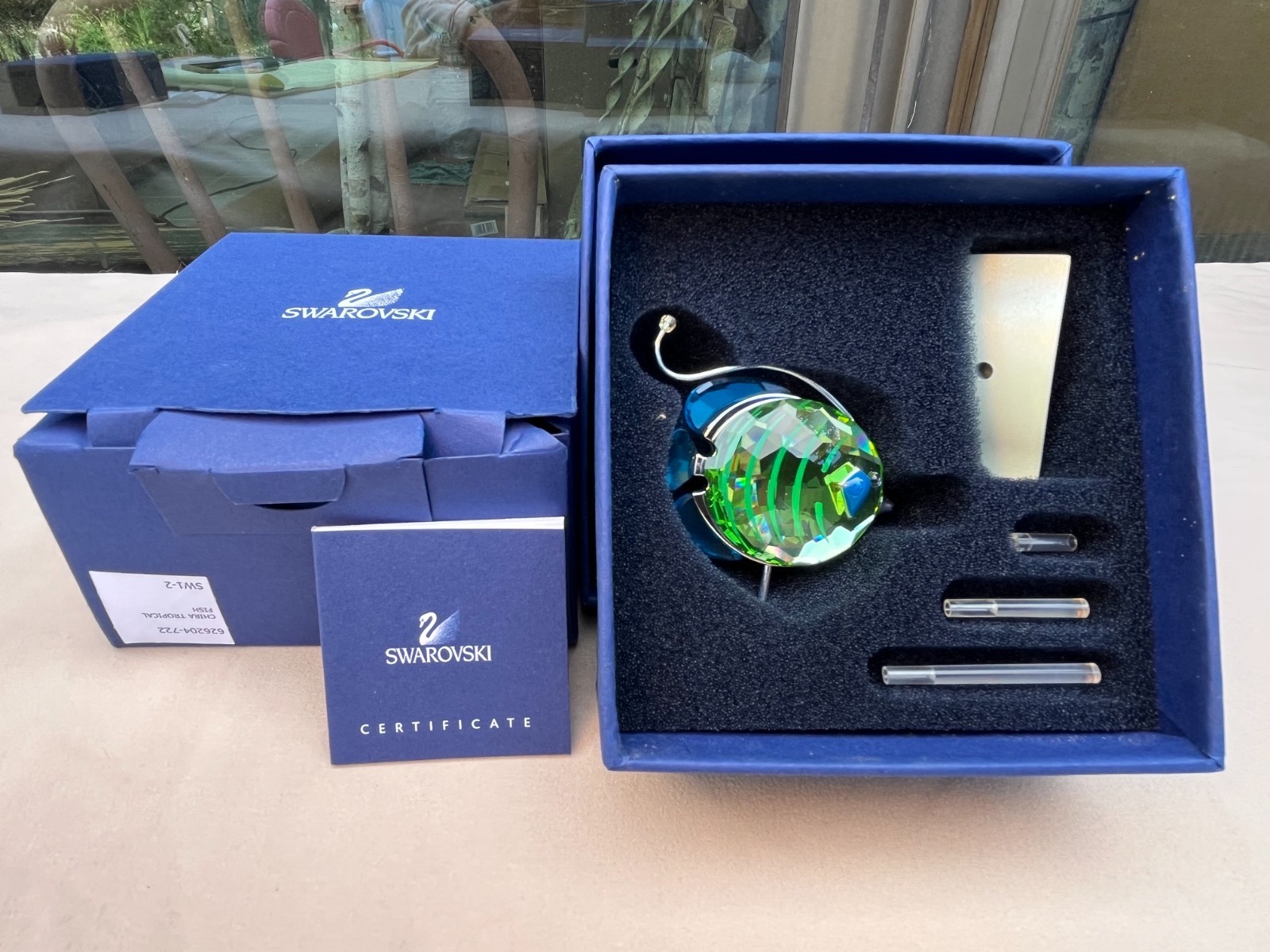 SWAROVSKI CHIRA 626204 EXOTIC FISH MIB COA