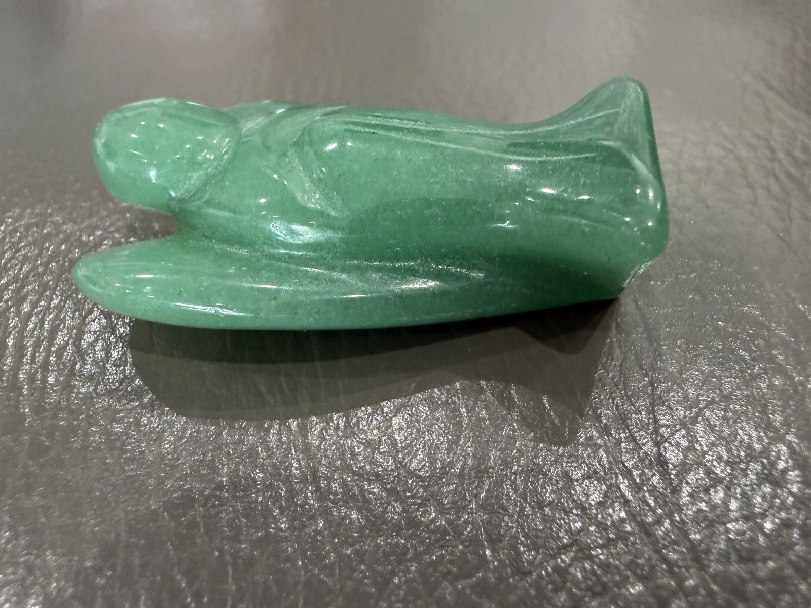 VTG Religious Angel Figurine Statue Jade Stone