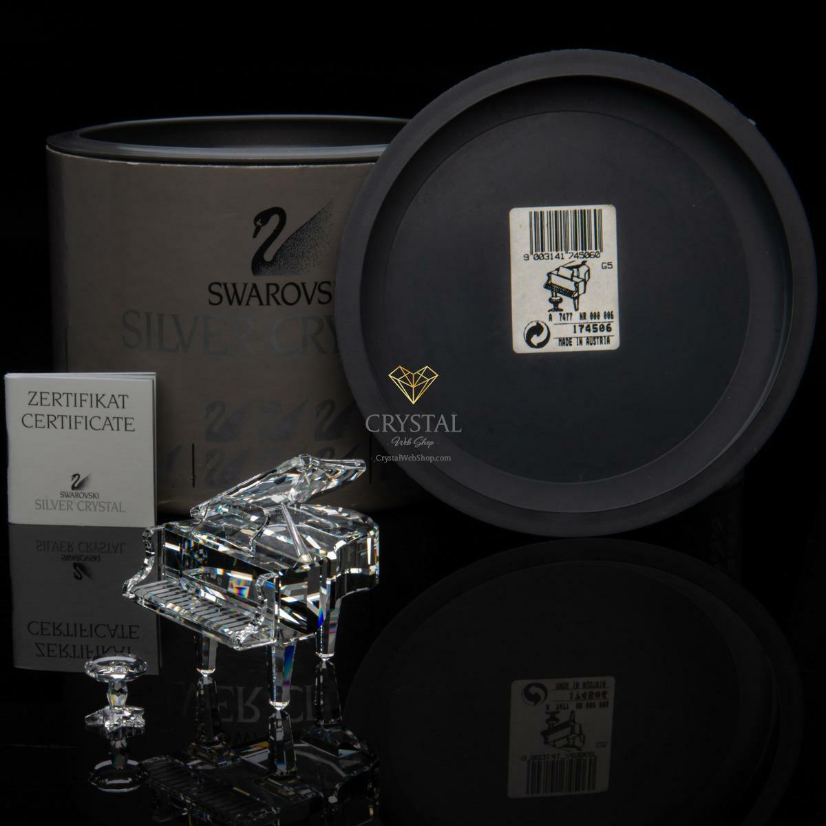 SWAROVSKI Figurine Piano Grand with Stool 174506