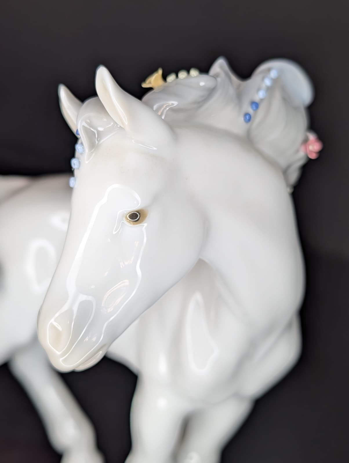 Vintage Lladro Chinese Zodiac Horse Figurine Limited Edition on Wood Base