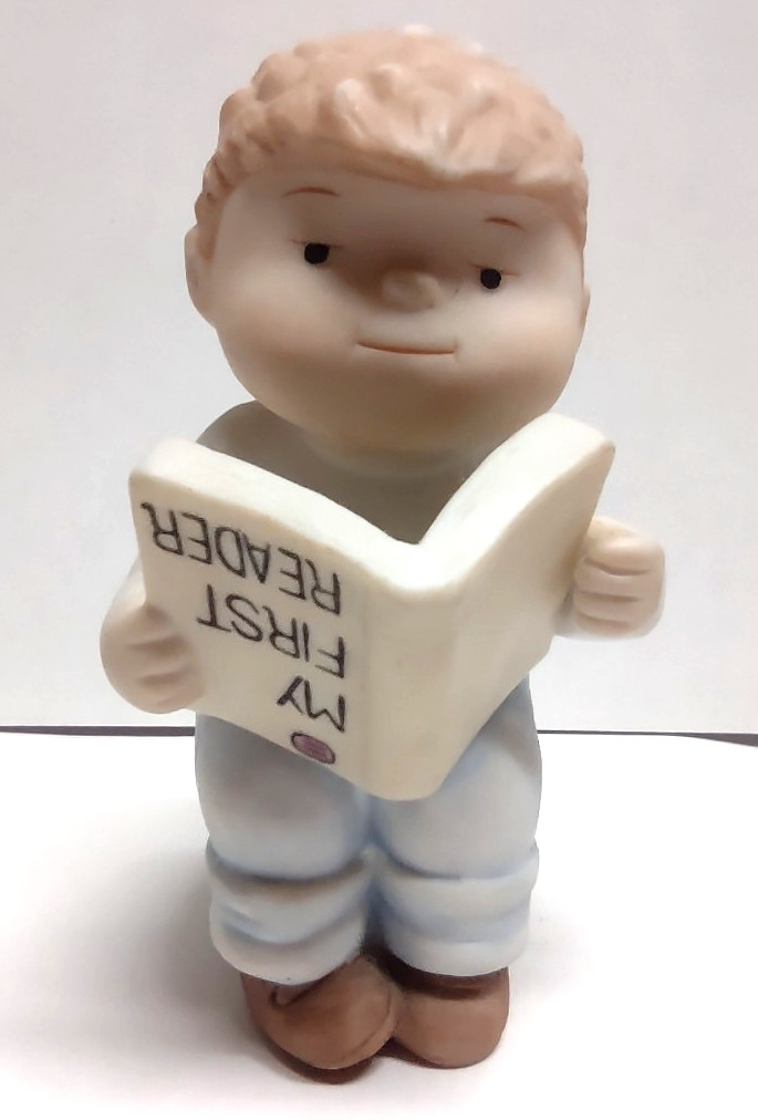 Family Circus Figurine Bil Keane Clay In Mind One For The Books 1984 Porcelain
