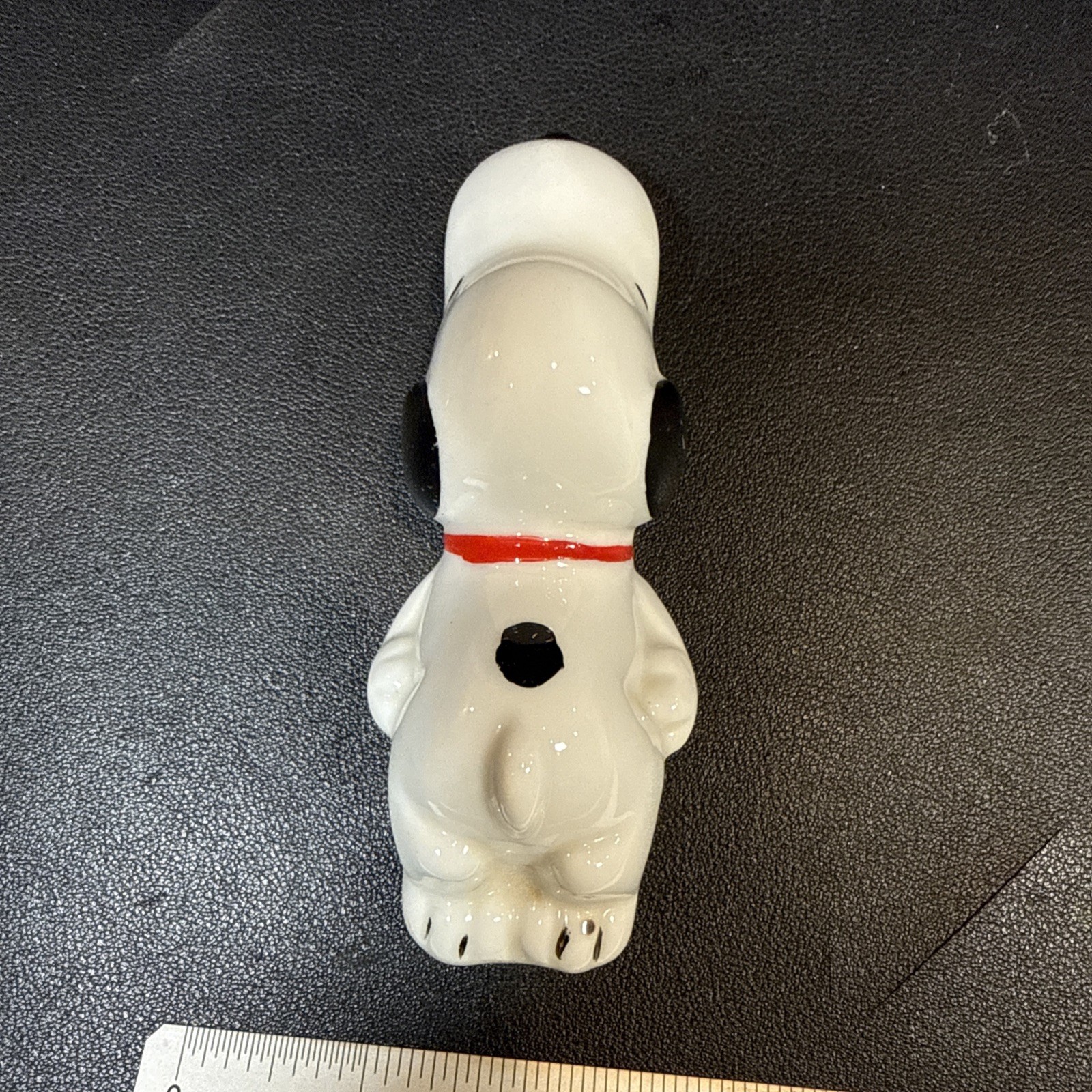 Snoopy Laying Down Ceramic Paperweight Figurine 1970s 1980s Japan Vintage