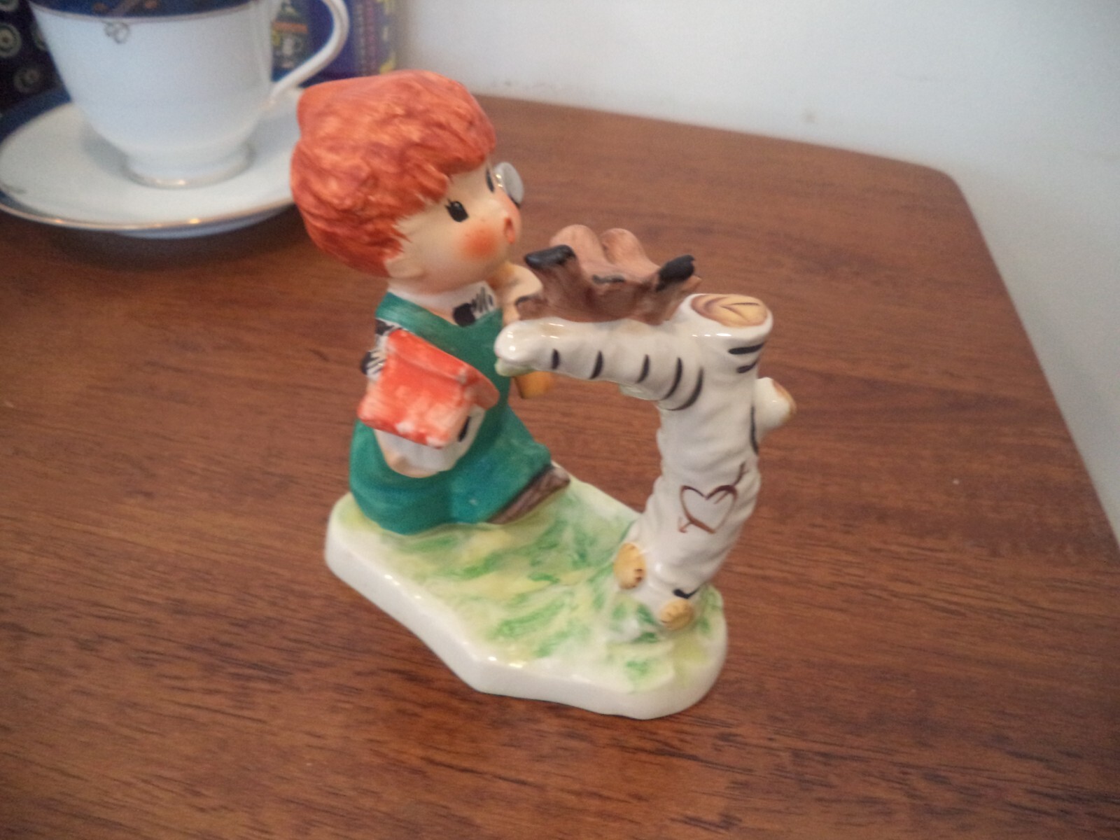 Vintage Goebel W. Germany 1957 Boy with Silver Hammer Hand Painted 4.50″ X 3.75″