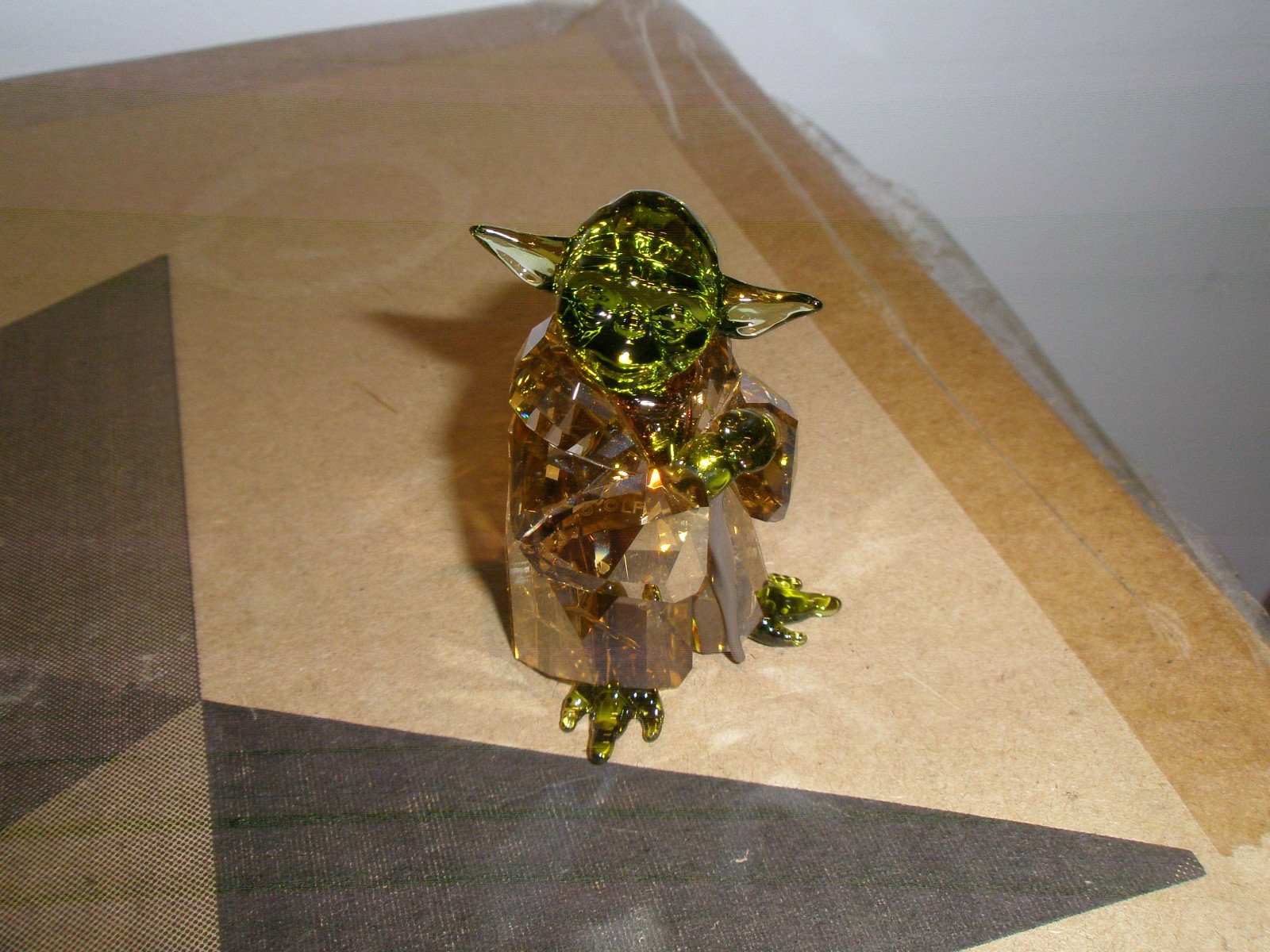 Swarovski Crystal Figurines Star War Yoda Brand New In Original Box