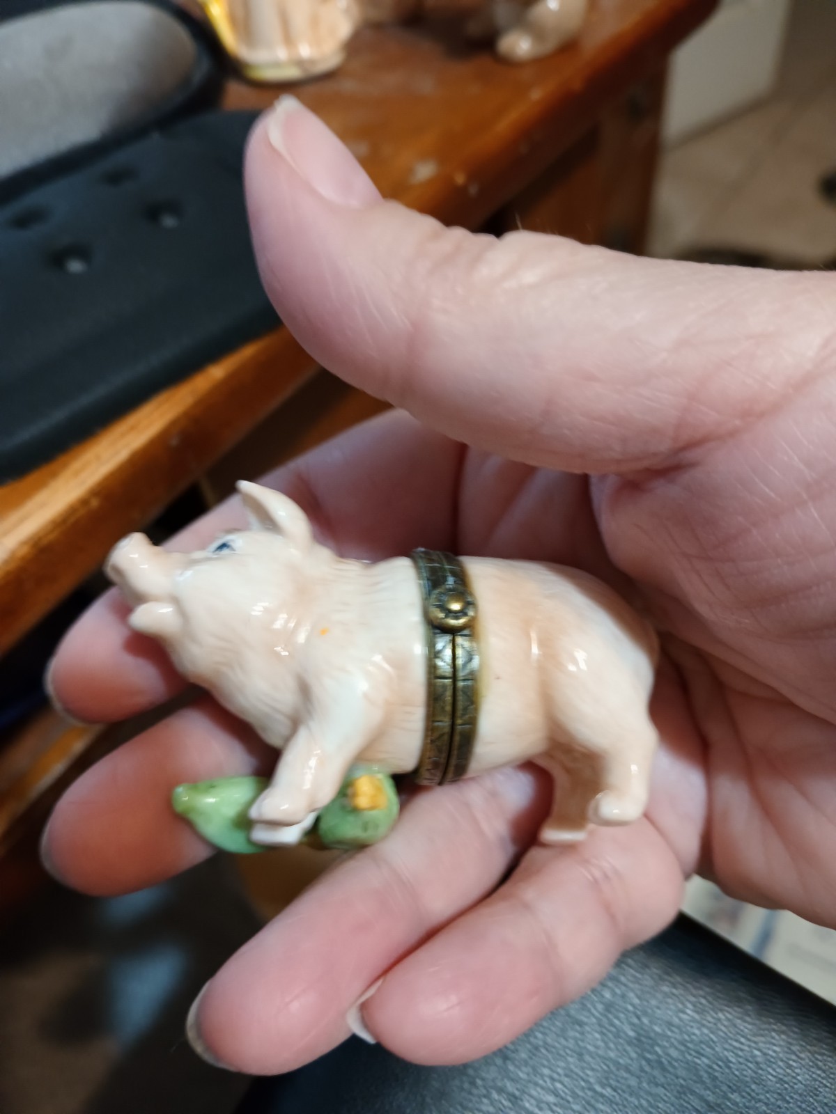 Vintage country figurines, rabbit deer pig and koala
