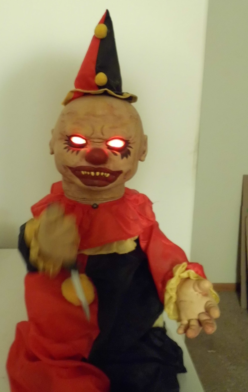 Spirit Halloween Zombie Babies 2011 GIGGLES Animated Clown Customized