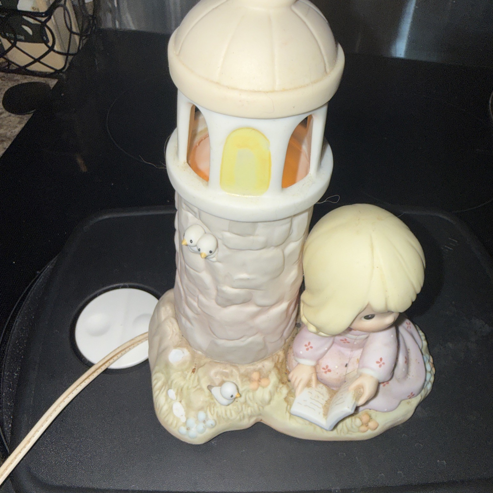 Precious Moments Jesus Is My Lighthouse Illuminated Porcelain Figurine 1998 A10