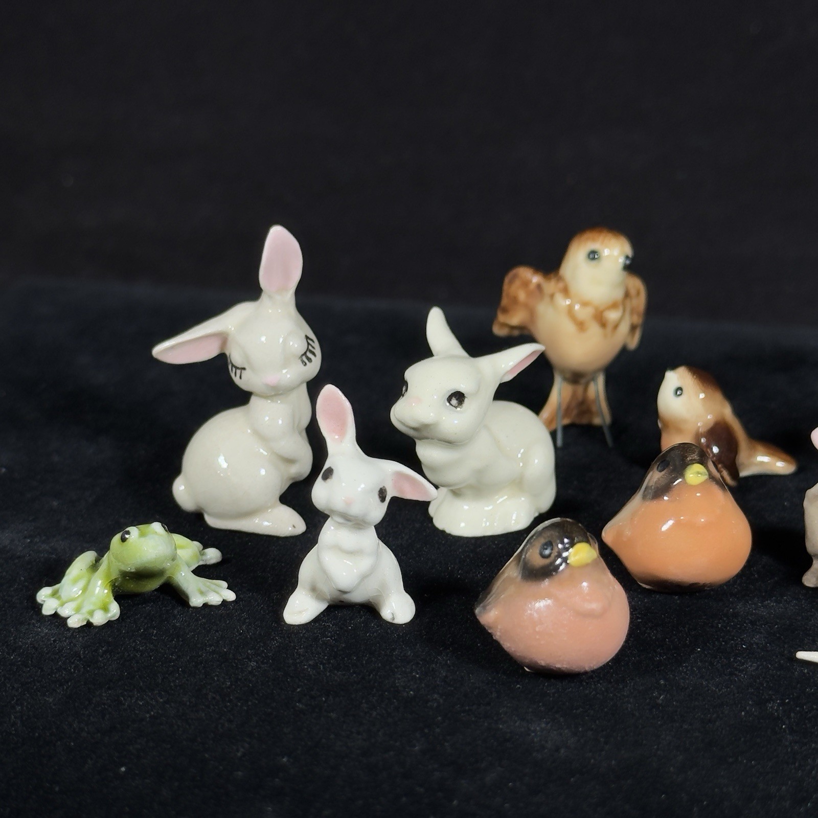 Lot 18 Vintage Hagen-Renaker Fairytale Creature Figurines Rabbits Mice Birds HR