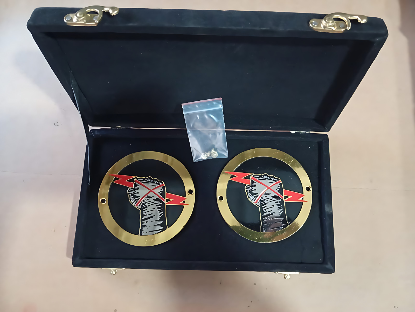 New CM Punk Side Plates with Box, 2MM Brass