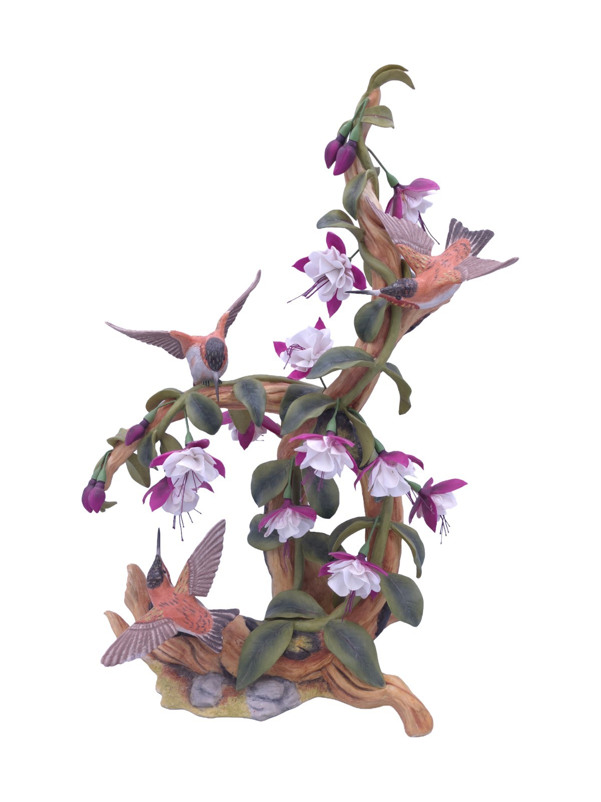 Boehm BIRDS Rufus Hummingbird With Fuchsia 10395 Limited Edition