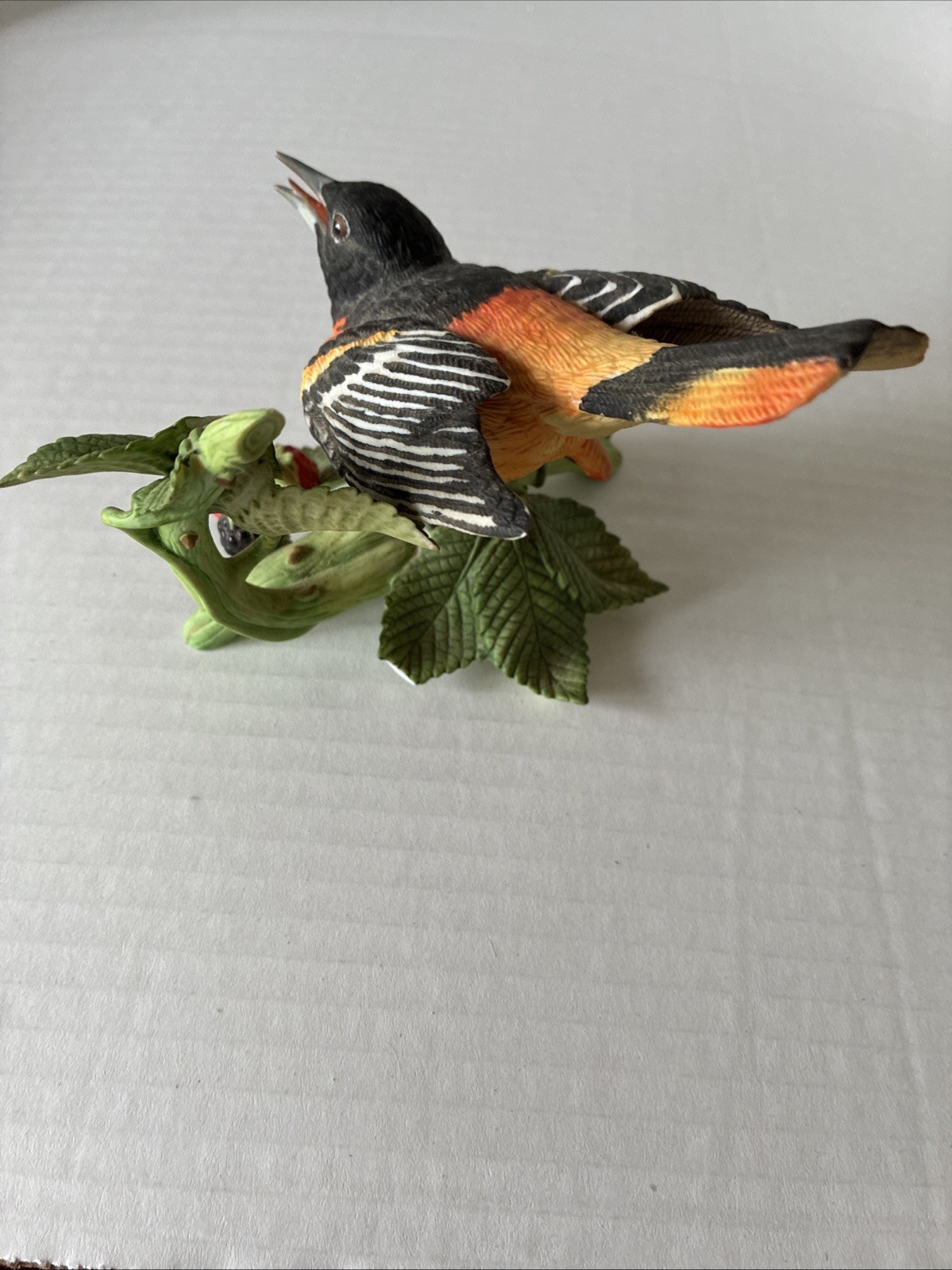 Vtg 1990 Lenox Baltimore Oriole Fine Porcelain Garden Birds Figurine