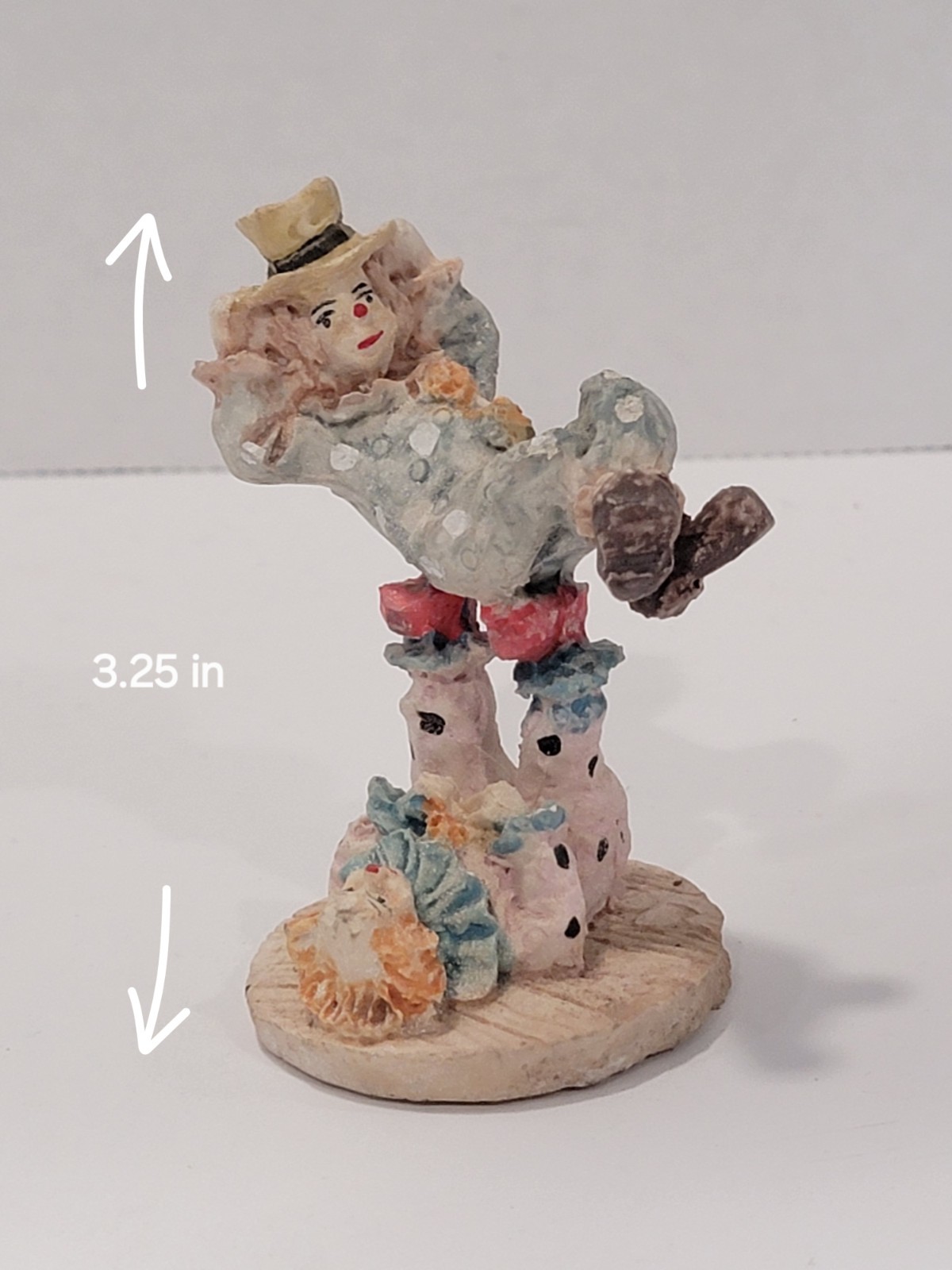 Balancing Clown Statue Figurine – Resin, 3.25 Inches Tall