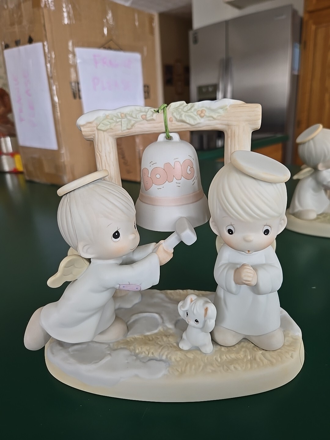 1992 RARE VTG PM Ring Those Christmas Bells Figurine 525898