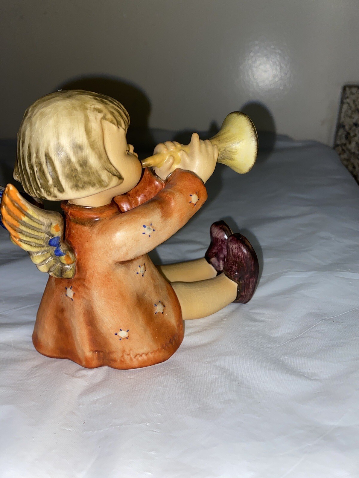 Vintage Goebel Hummel Joyous News #27/ Figurine Trumpet TMK-2 1950 – 1959 4.5″ H