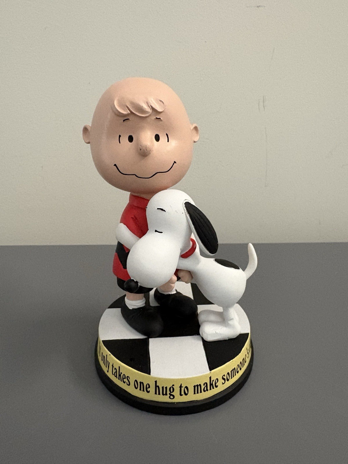 Charlie Brown And Snoopy One Hug Hallmark Figurine Resin 5.5 Inches