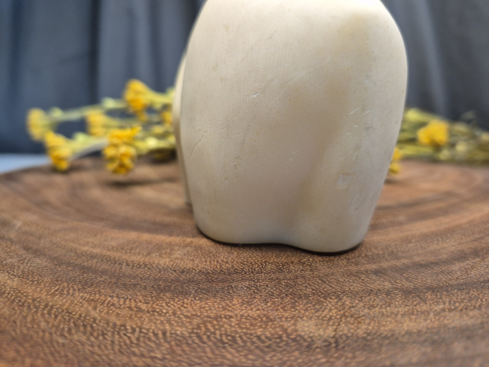 Vintage Composite Resin Polar Bear Figure Statue Sculpture 3″ h heavy