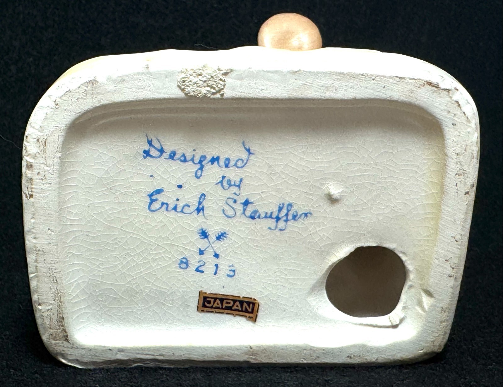 Vintage Erich Stauffer Backyard Harmony Porcelain Figurine #8213 5″ READ