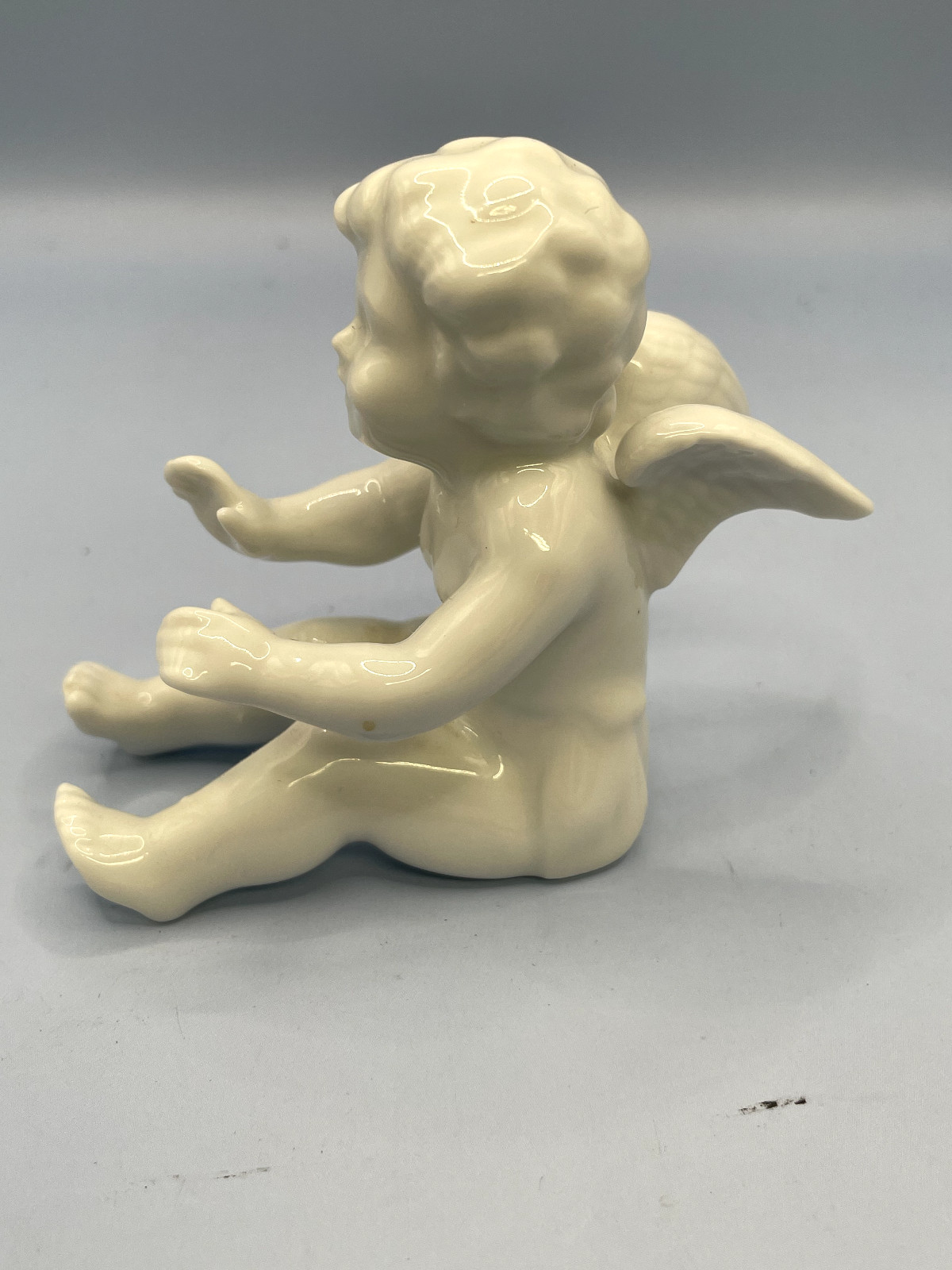 Vtg Fitz & Floyd White Porcelain Tumbling Angel Cherub (x5)Japan See Description