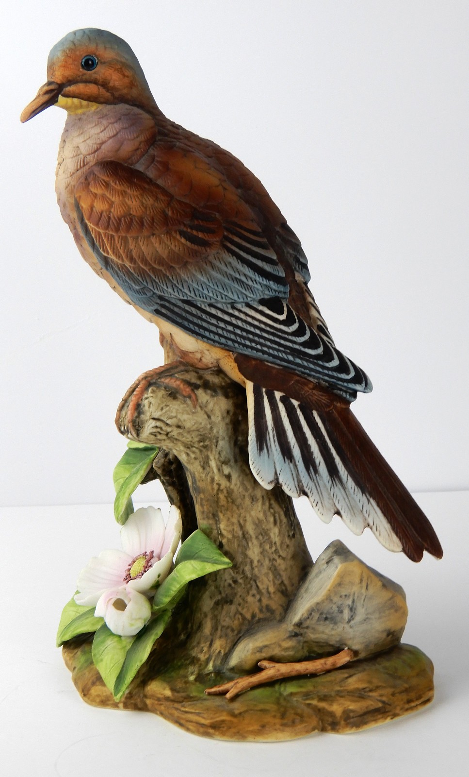 Vtg 1983 Andrea by Sadek #6807 Mourning Dove Bird Porcelain Figurine 9″ Japan