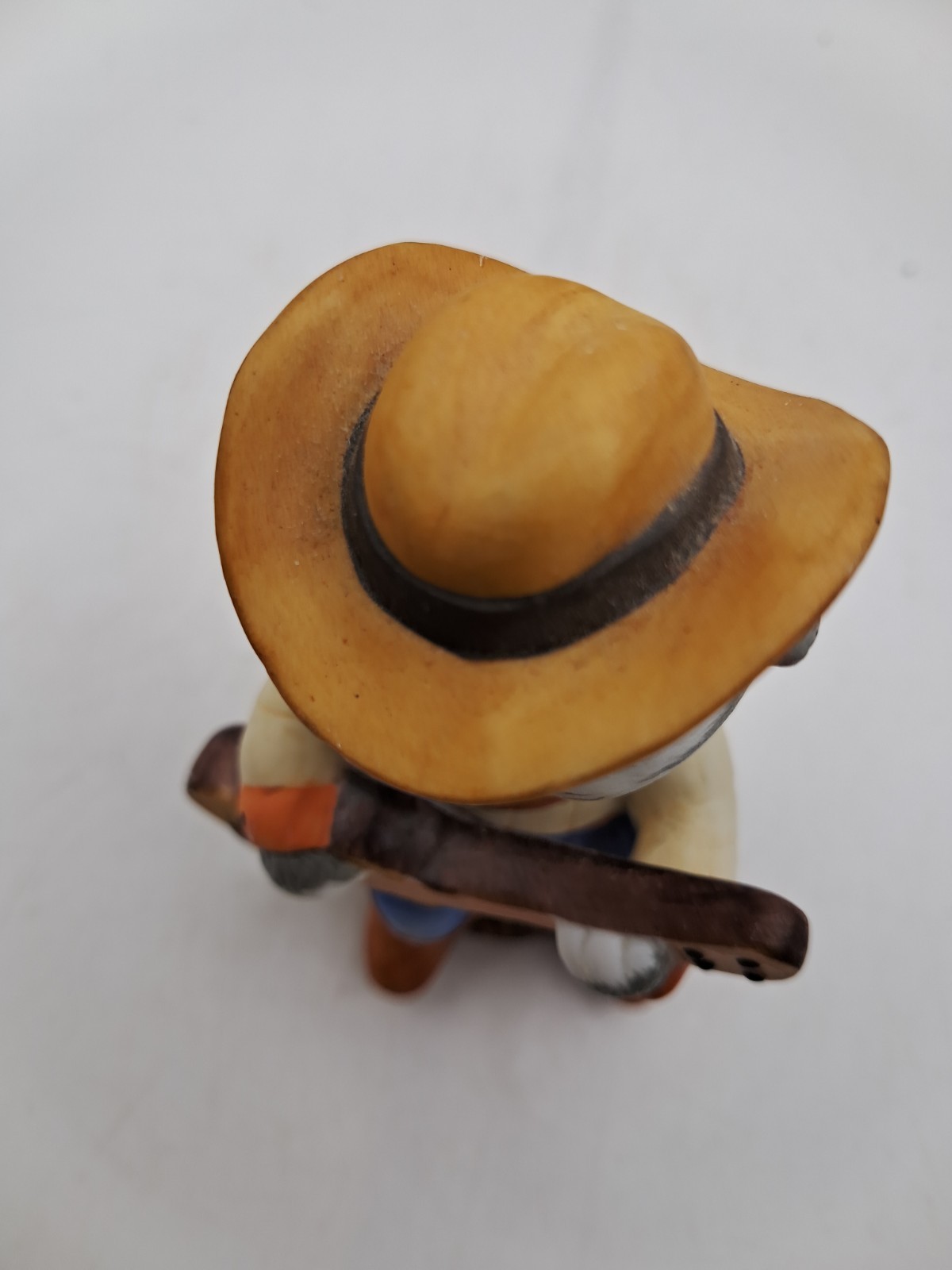 Bronson COWBOY Kitty Cat Porcelain Western Country Guitar Player Figurine