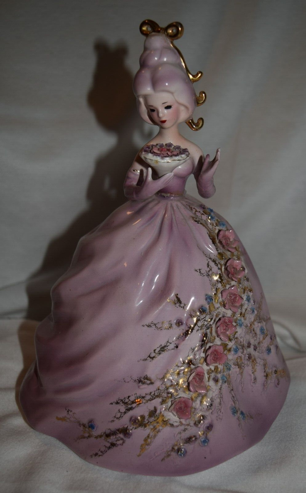 Vtg JOSEF ORIGINALS Ceramic Figurine “JEANNE” Colonial Days Series Japan-As Is