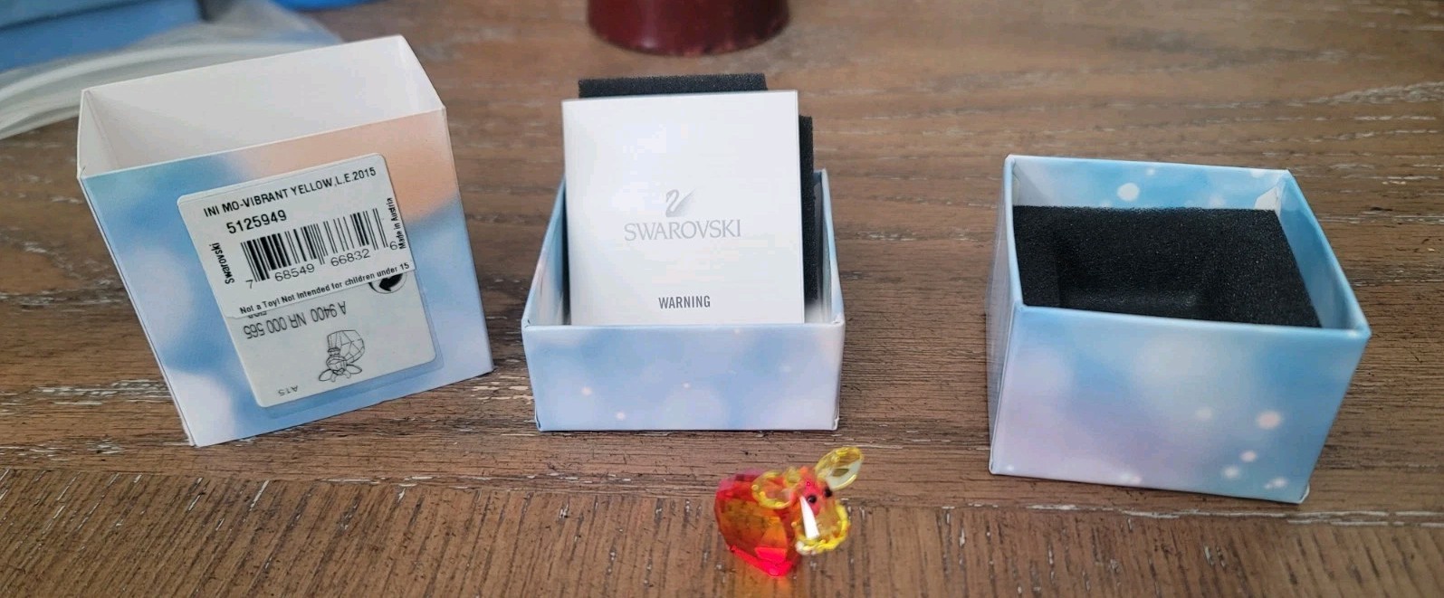 Swarovski Mini Mo Vibrant Yellow, Limited Edition 2015 – Original Packaging