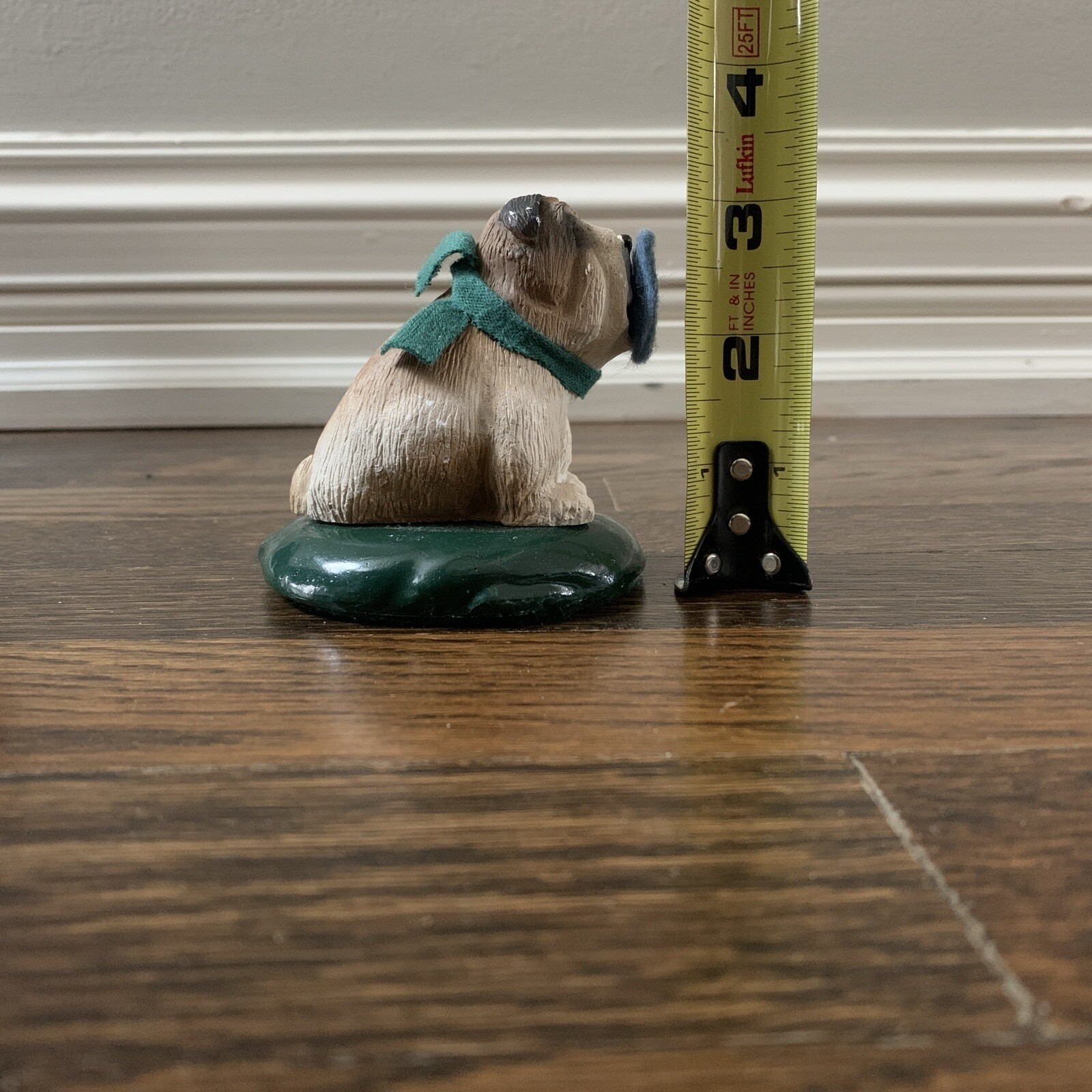 1990 Byers Choice The Carolers Dog Bulldog Christmas Figurine 4 In Vintage