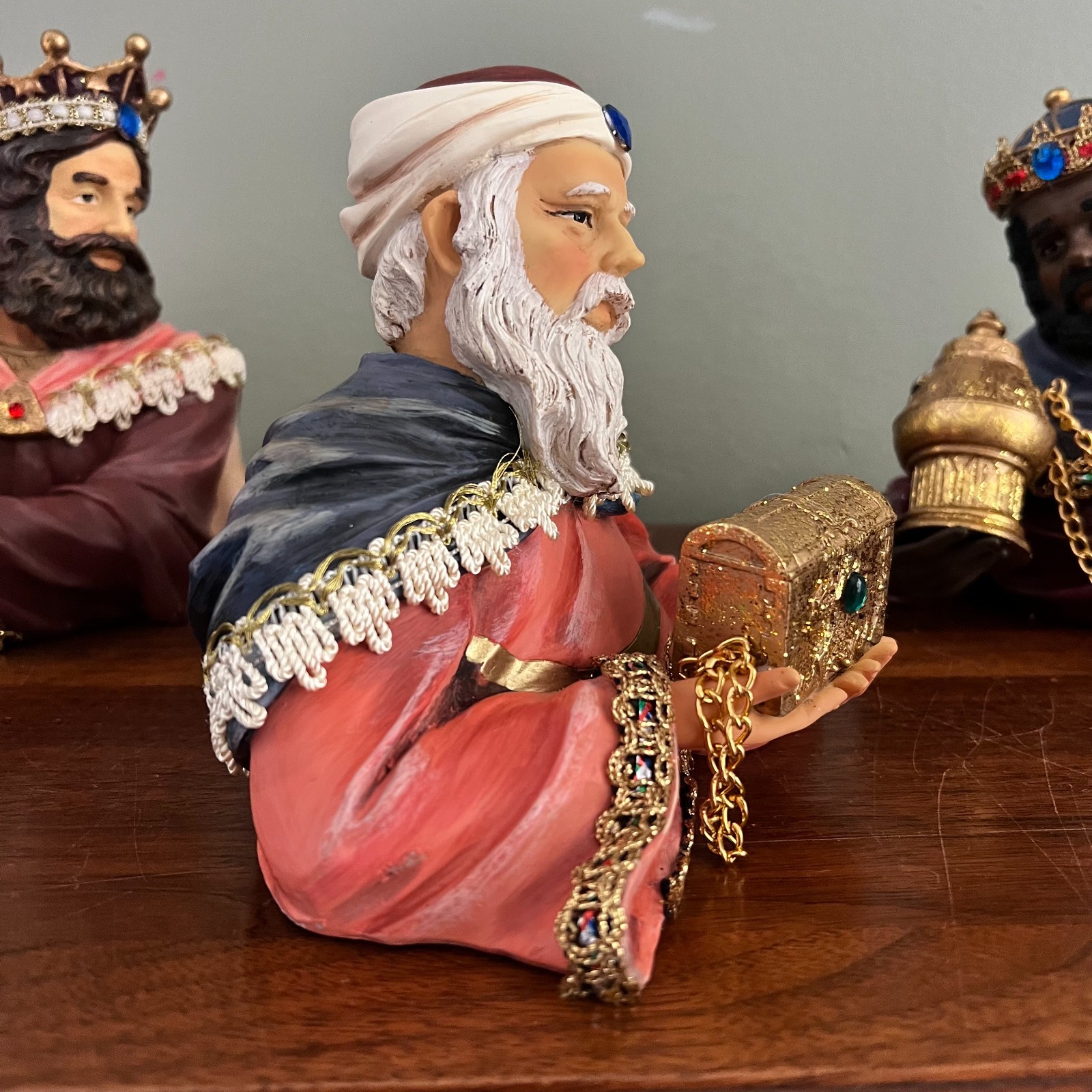 Vintage Home Interiors We Three Kings Nativity Shelf Sitters Christmas Decor