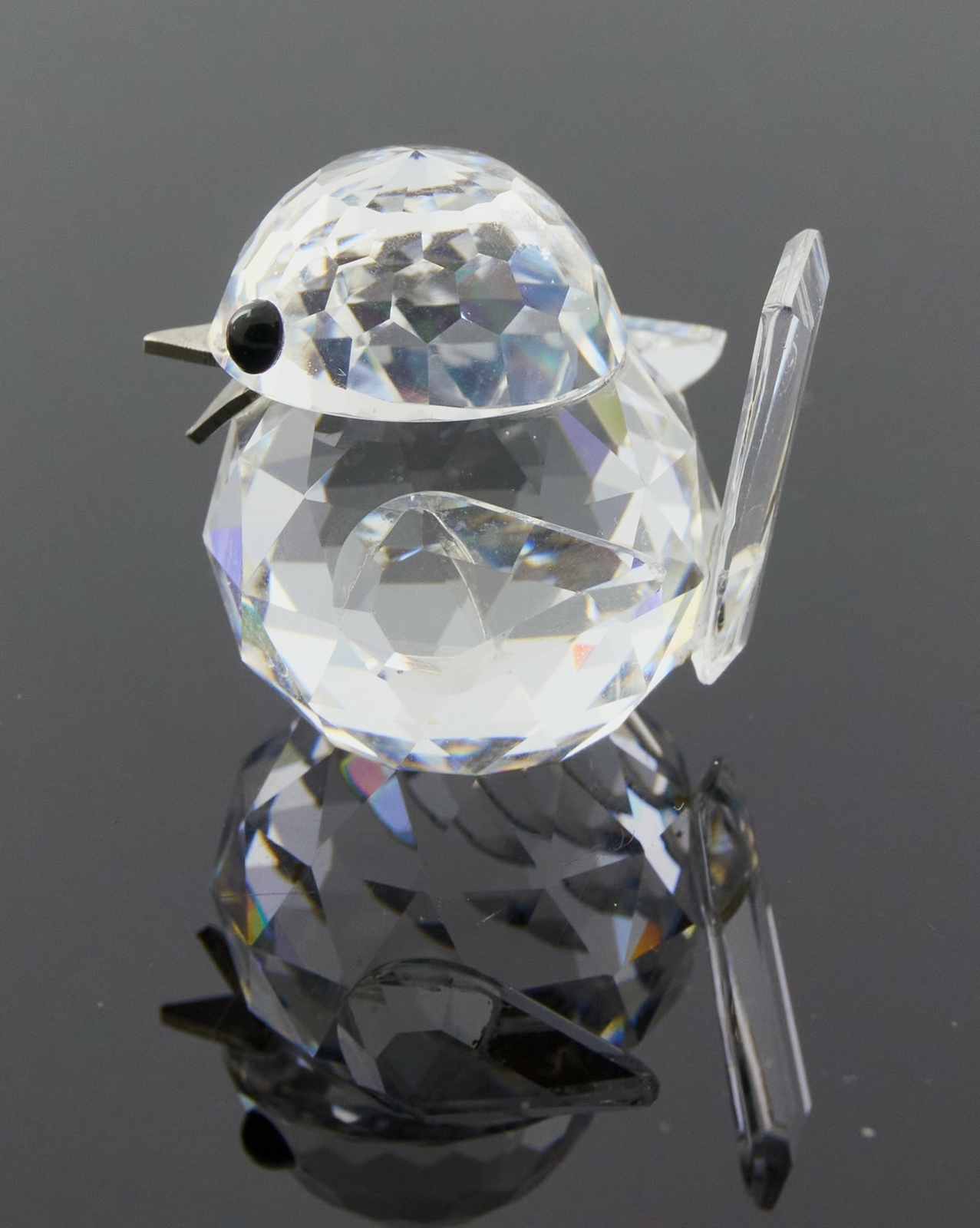Swarovski Crystal Sparrow Figurine With Box 7650 NR 20 Max Schreck Retired 1991