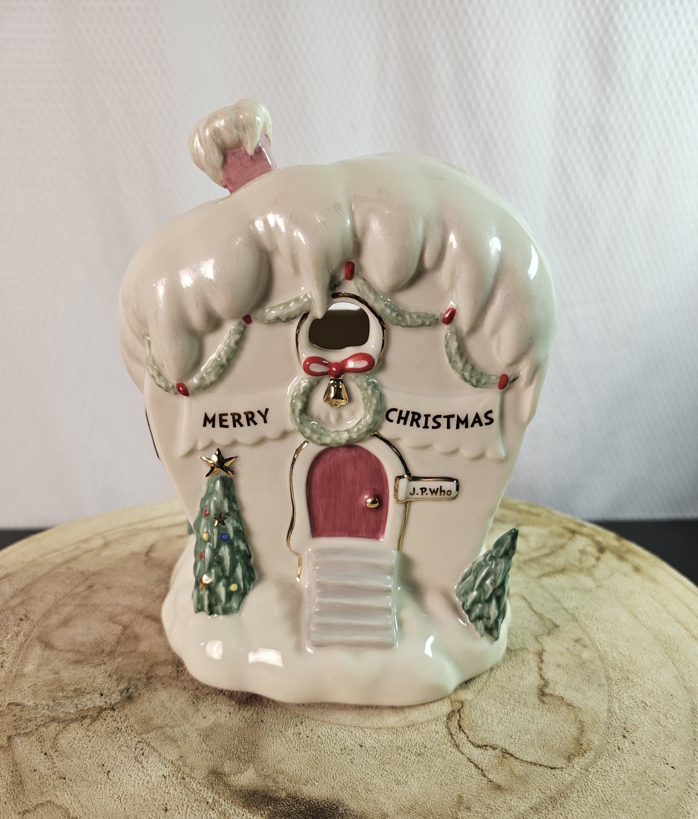 Vintage Lenox Dr Seuss THE HOUSE OF J.P. WHO Lights Up 2000 EUC