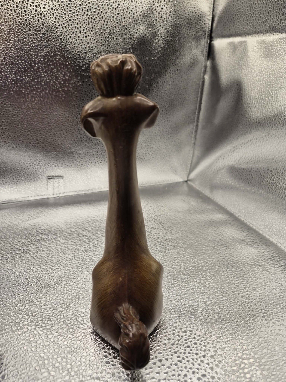 Cute & Kitschy MCM Long Neck Celluloid Cat & Poodle Dog Retro Midcentury Statues