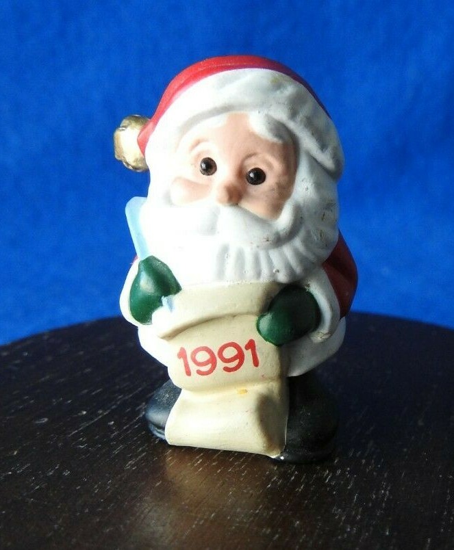 Hallmark Christmas Merry Miniatures 1991 Jingle Bell Santa #2