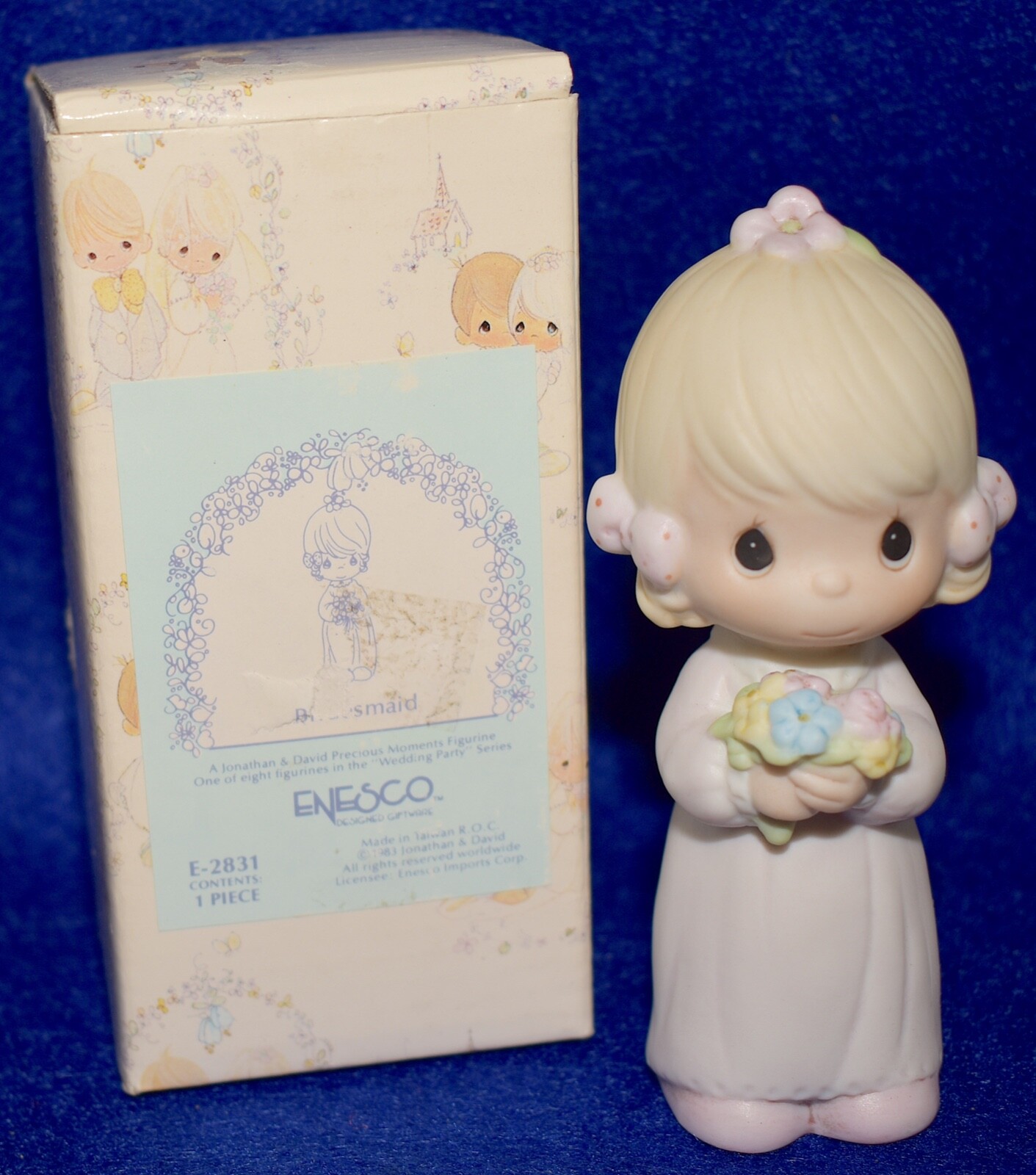 Precious Moments Bridesmaid Enesco Jonathan & David Figurine in Box FreeS&H