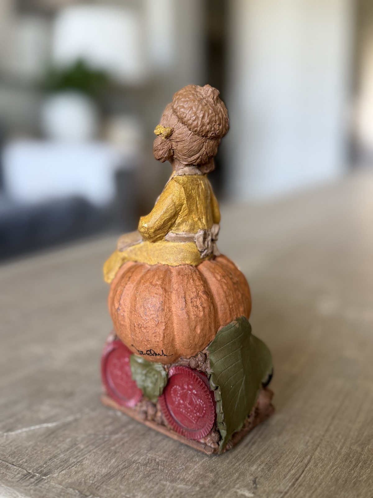 Tom Clark – Vintage – Erma – Pumpkin – 1986 – Signed – Lot 69 – Gnome Figurine