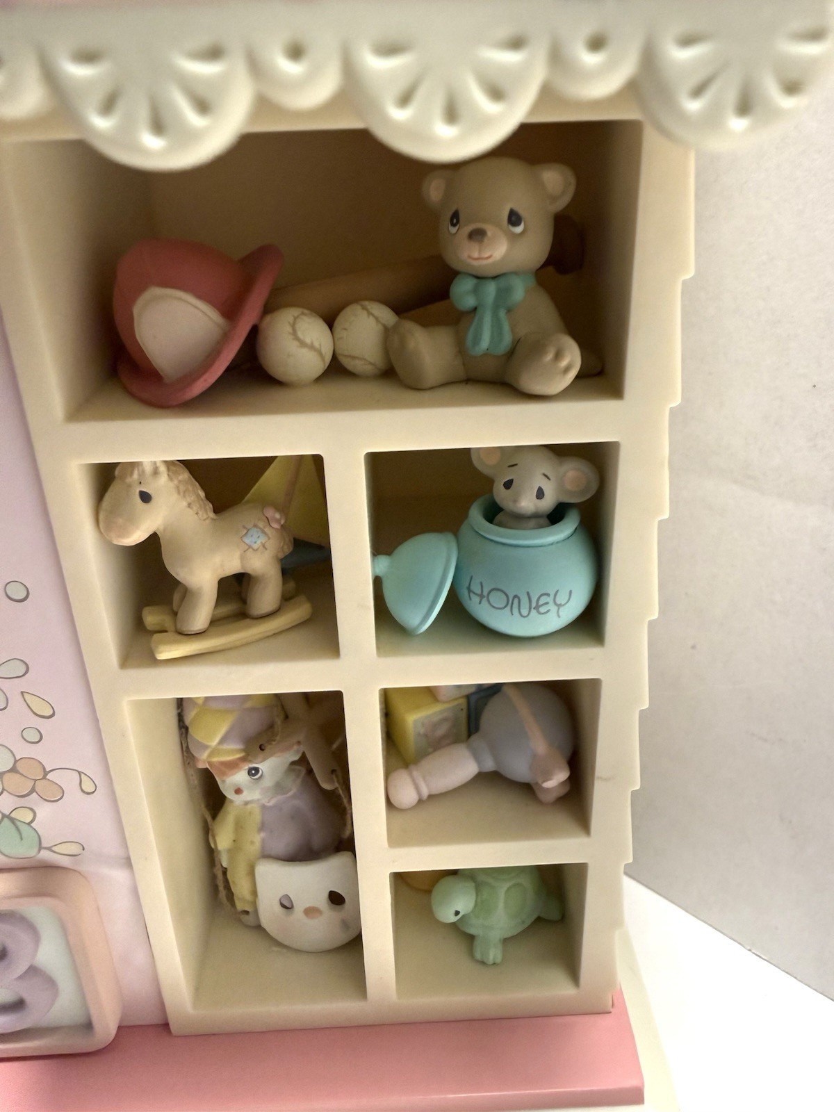 ENESCO Precious Moments Toyland Musical Clock 1991 VTG. Needs some TLC